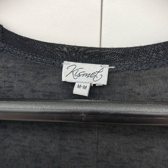 KISMET | Black open cardigan with lace detail - Picture 8 of 9